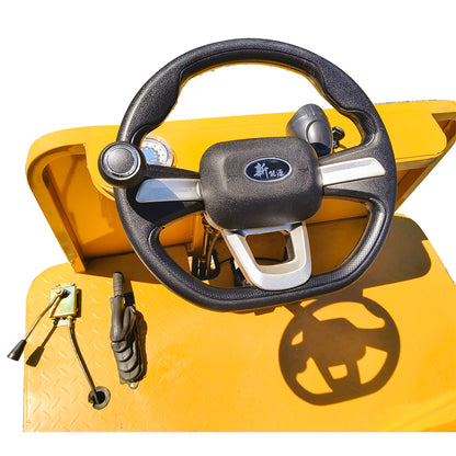 Electric platform trolley with 2 benches for transporting goods, 800W, 48V, 2.5x1.25m maximum load 800Kg THOR