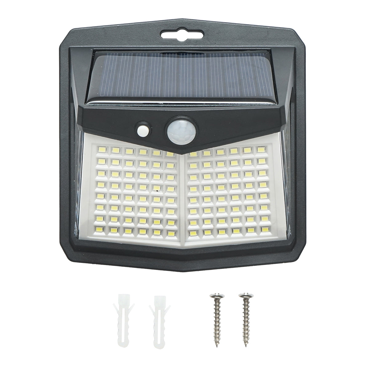 LED solar lamp 147lm for wall, fence, stairs with solar panel 0.65W/5.5V, battery 3.7V/1.2 Ah and motion sensor IP54 Breckner Germany