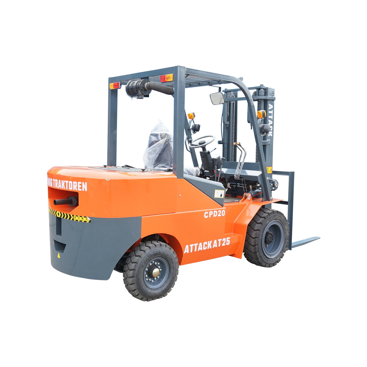 2 Ton duplex forklift, 1.22m blades, lift height 3m, diesel Konig Traktoren