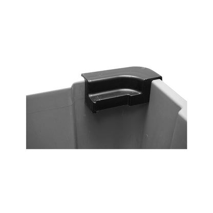 Mega storage box, modular, grey with wheels 530x330x395mm Breckner Germany