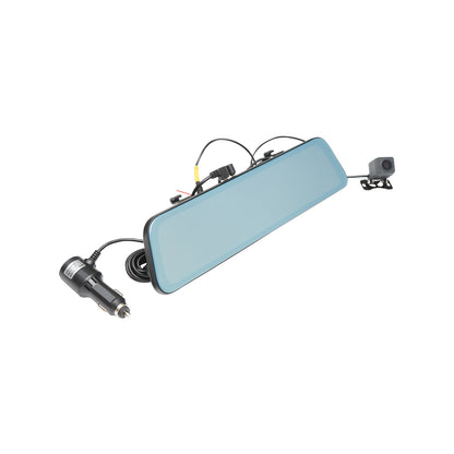 Car rearview mirror with 11.6 inch touch screen display and dual front/rear HD video camera, IPS Breckner Germany