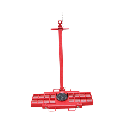 15-ton jack with maneuverable roller mechanism for heavy equipment