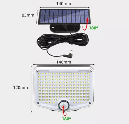 8W LED lamp with solar panel, remote control and 2000mAh battery, IP65 Breckner Germany