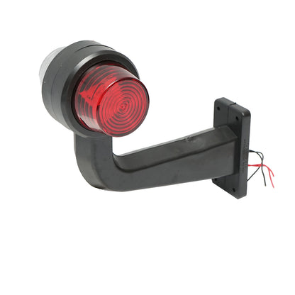 Set of LED side marker lamps with arm 12-24V, red-white FR0157 Breckner Germany