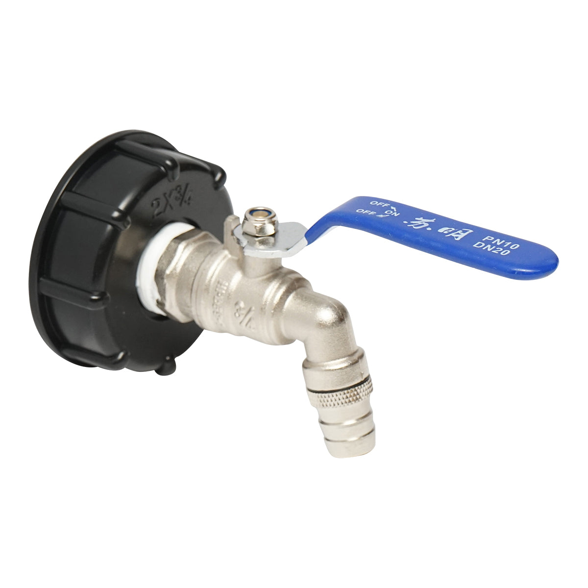 3/4 brass drain valve for IBC basin with internal thread 60 mm Autospeed