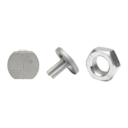 Electric wire connector through threading for electric fence