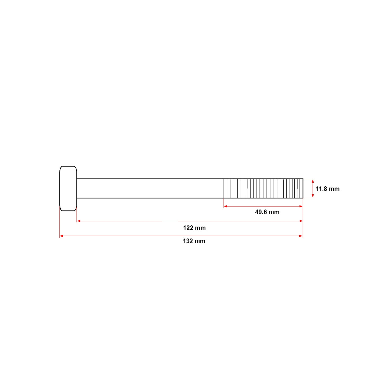 Cylinder head bolt tractor UTB U-445 115.02.138