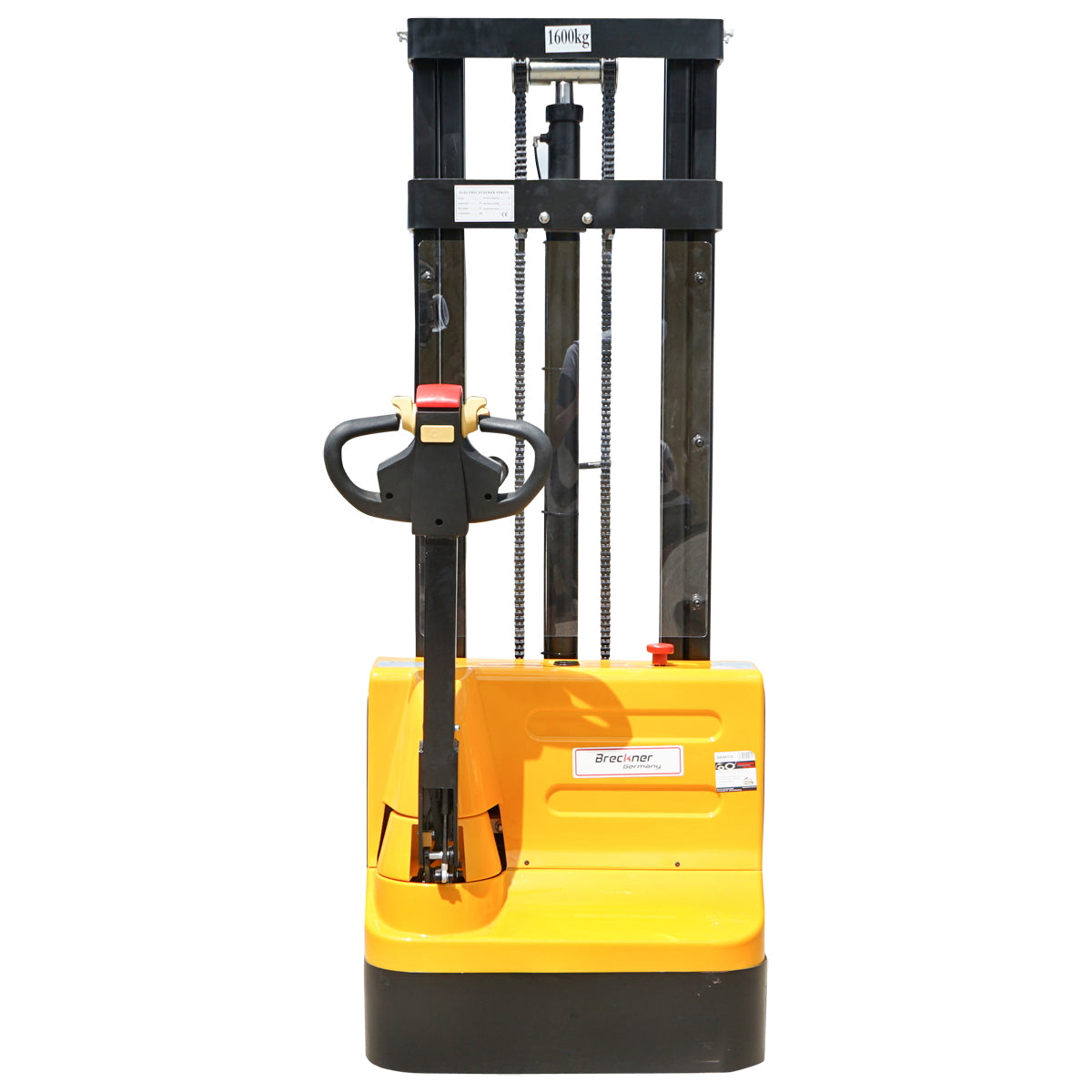 Electric pallet truck with a maximum load of 1.6T, lift height 3000mm, forks 1150mm Breckner Germany