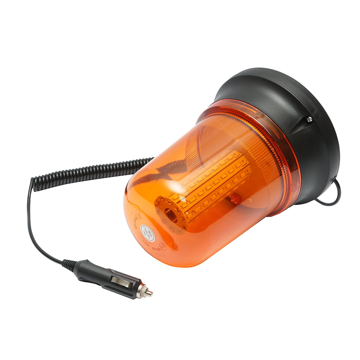 LED beacon 10-30V with 3 functions, magnetic base, powered by cigarette lighter socket IP65