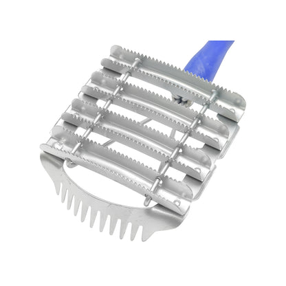 Square metal comb brush for horses with a mane comb Breckner Germany
