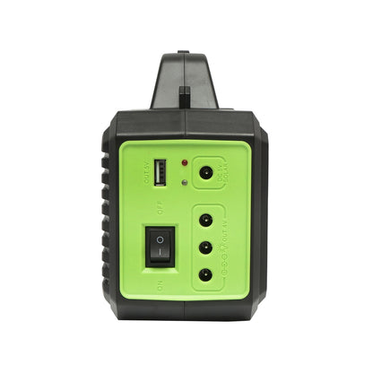 Portable LED lighting kit with 2 bulbs/projector, solar panel and 4000 mAh battery for fishing camping GD-8077
