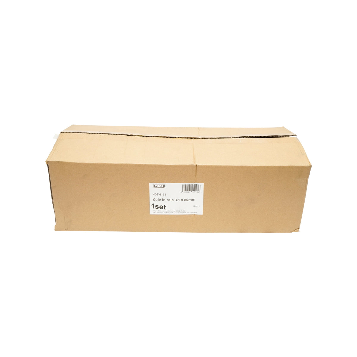 Set of 4000 nails on drum/roll, 3.1x80mm, 200pcs/roll
