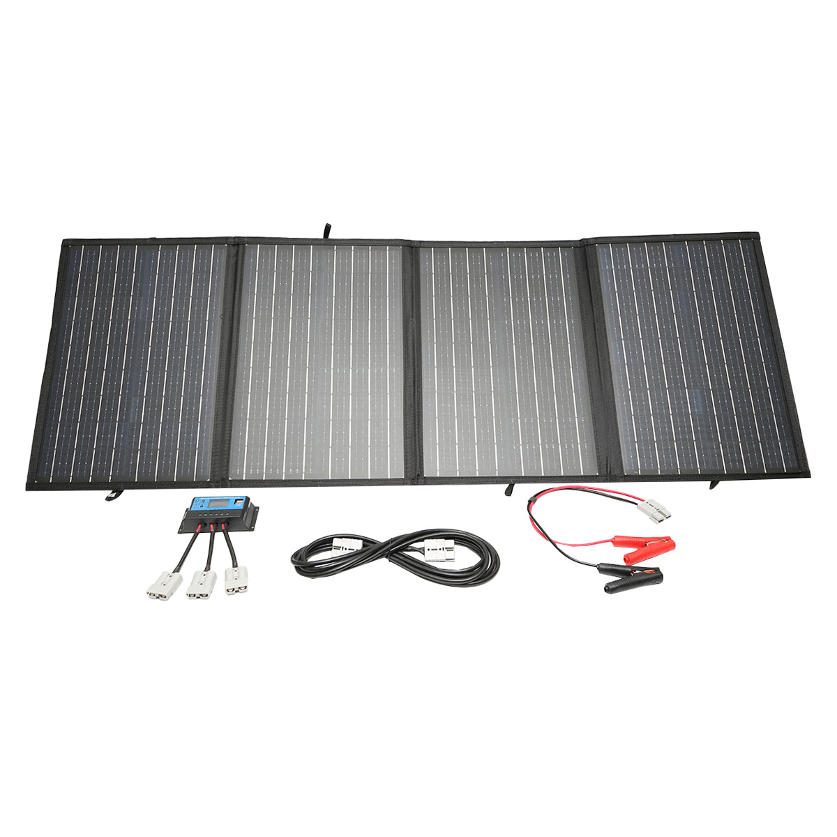 150W monocrystalline photovoltaic solar panel, foldable suitcase type with 12V/20A voltage regulator Breckner Germany