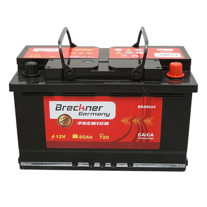 Accumulator, car battery 80Ah, 720A, 12V BRECKNER PREMIUM