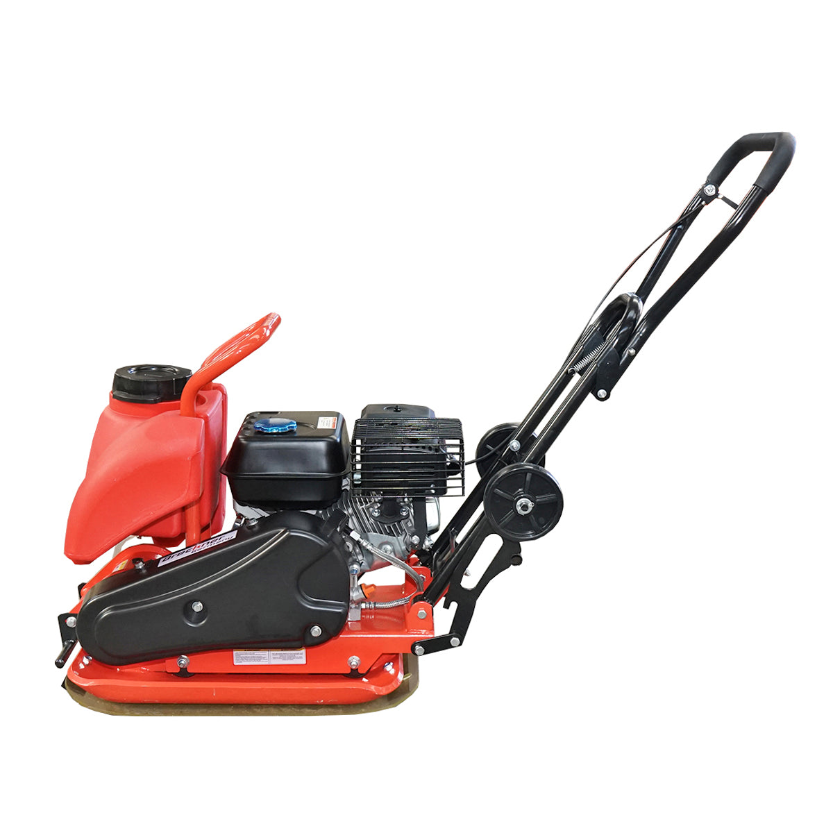 C90-B plate compactor with a working surface of 540x420mm, standard euro 5 engine, 196CC/6.5HP, 5500 RPM, 80Kg with water tank Breckner Germany