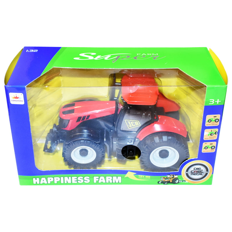 Red toy JCB tractor