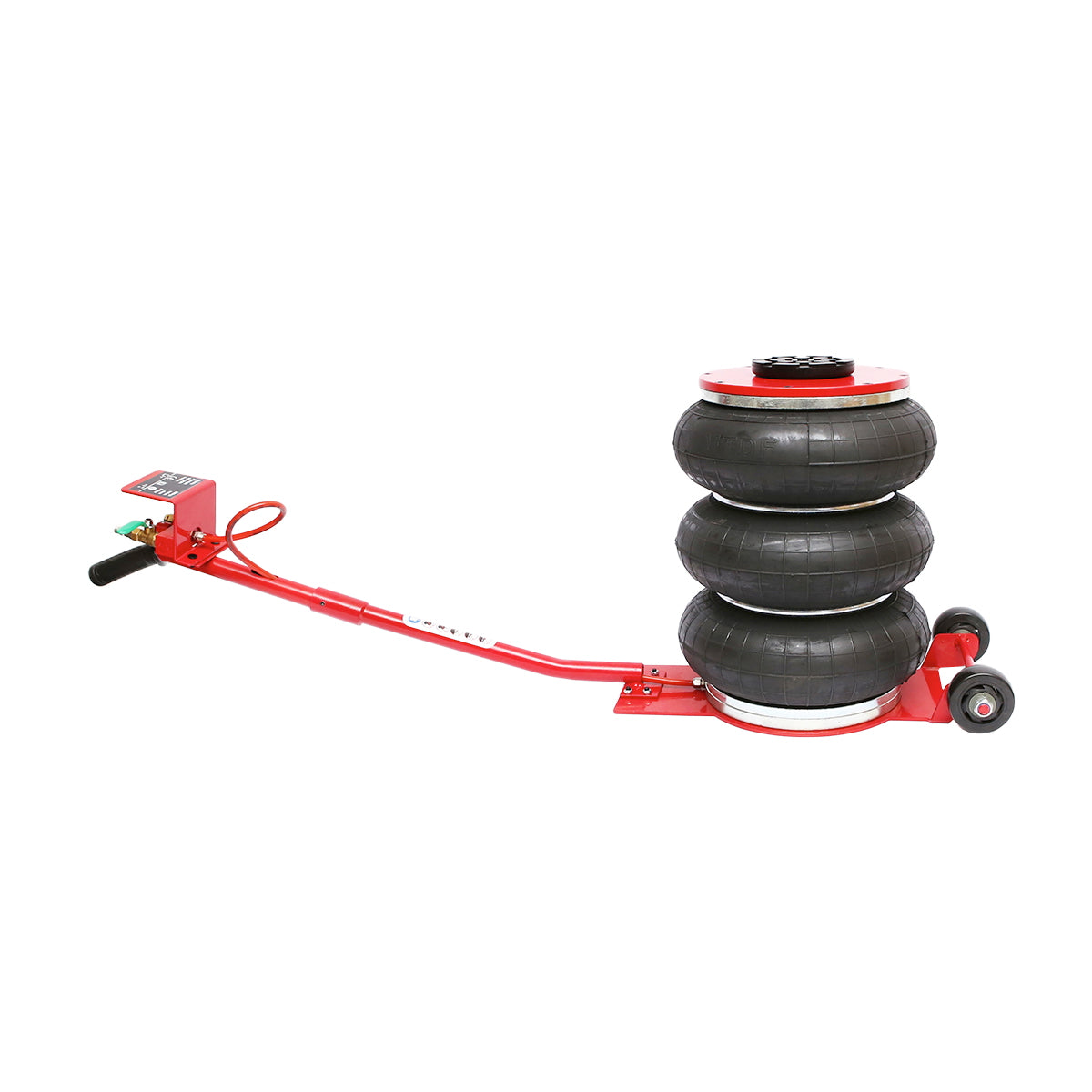 Professional pneumatic jack 145-400mm with air cushion, working pressure 8-12Bar. Maximum load 5T Breckner Germany