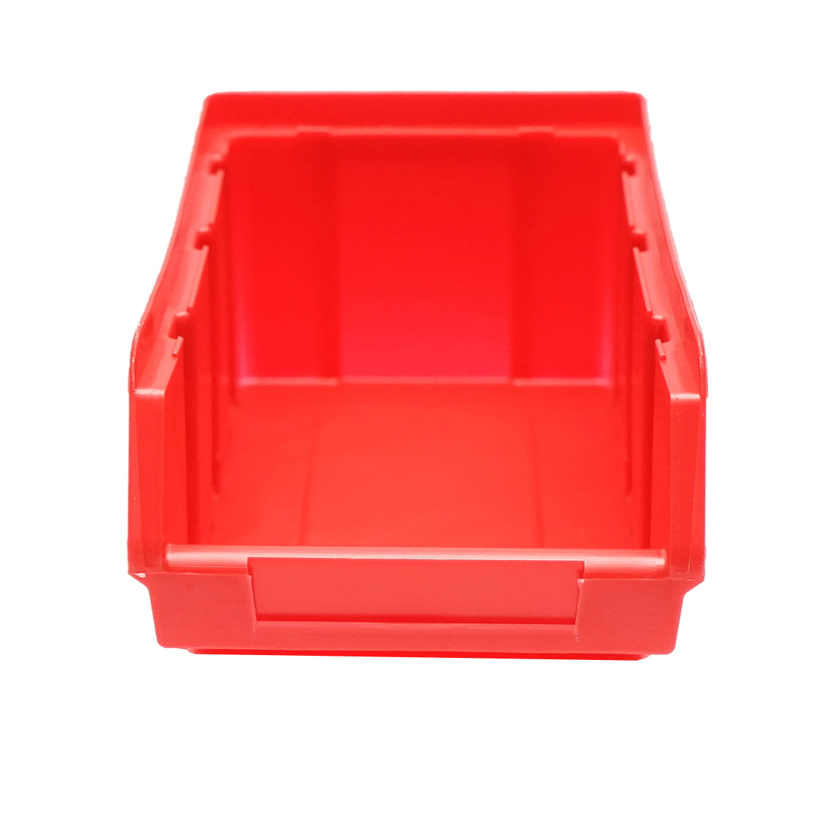 Red plastic storage box 90x150x70mm