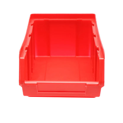 Red plastic storage box 90x150x70mm