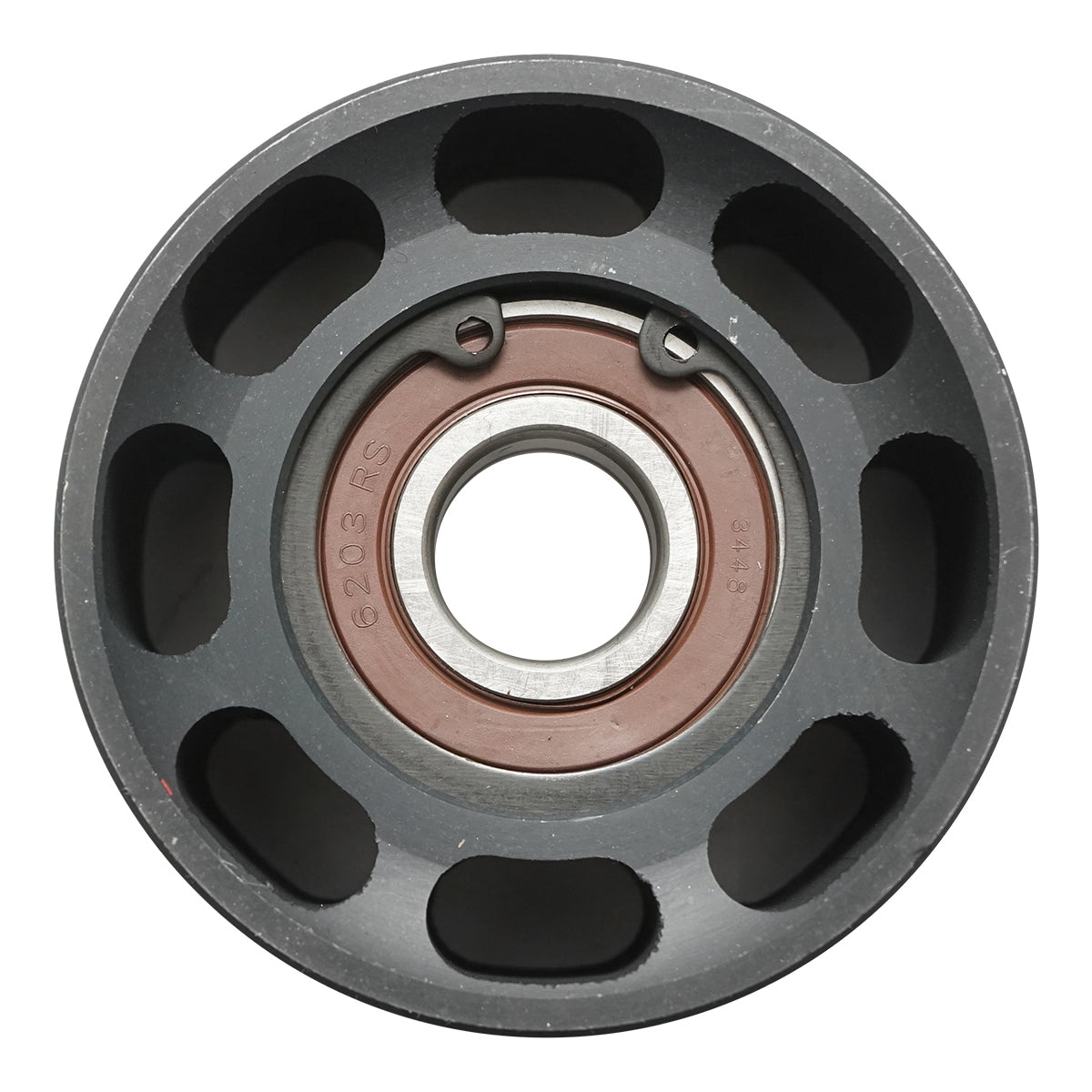 Belt tensioner pulley for John Deere, Case IH OEM code 87840244, ER196112, RE505264, RE51281, RE68722 Breckner Germany