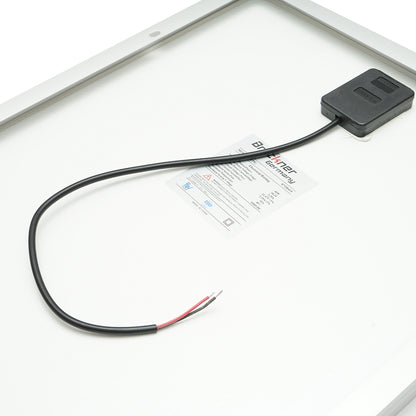 40W photovoltaic monocrystalline solar panel with a 90cm connection cable and maximum voltage of 18V 570x400x25mm Breckner Germany