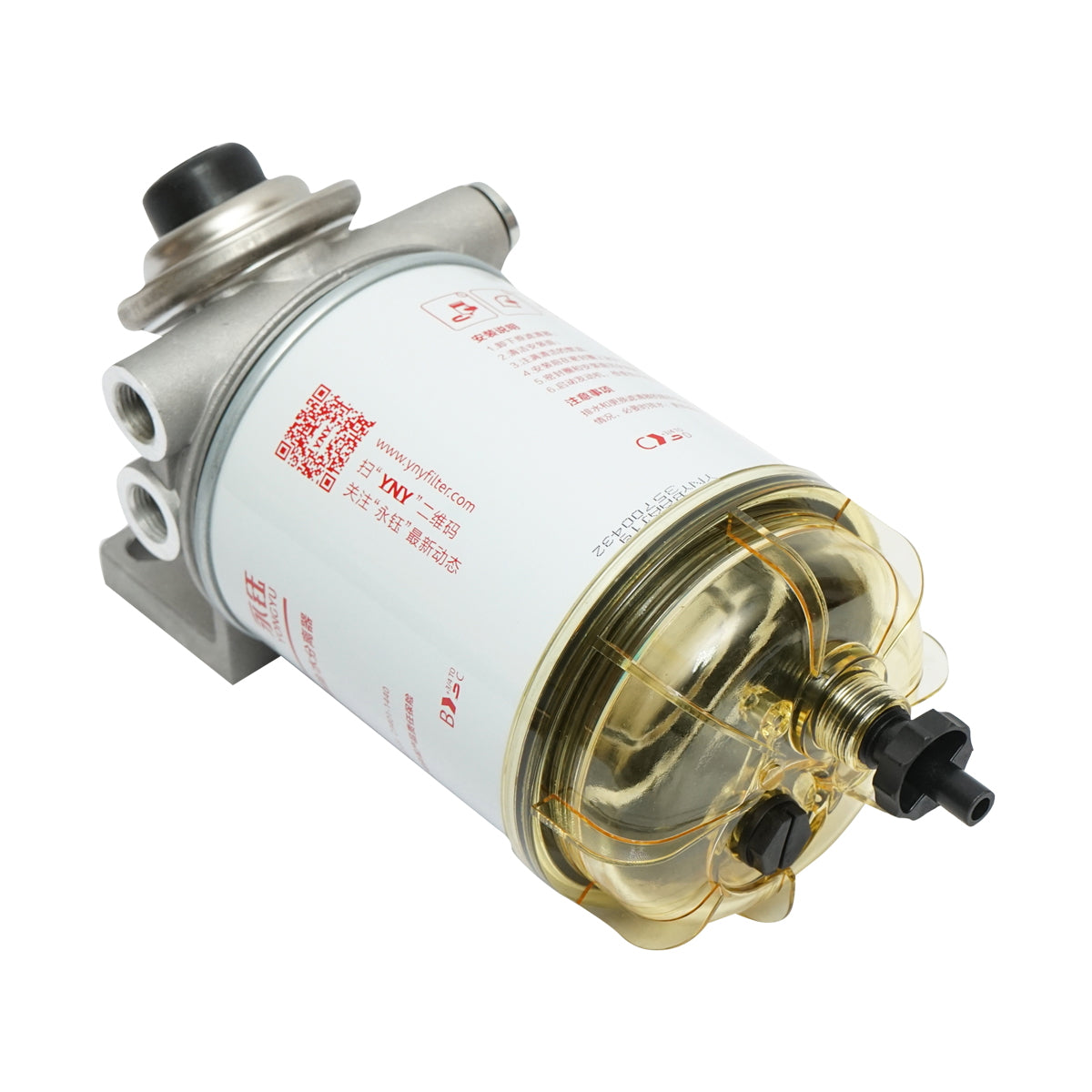 Diesel filter battery with water separator for Fiat, New Holland, Ford, Massey Ferguson, Case IH OEM codes 87802929, 87840136, R60T