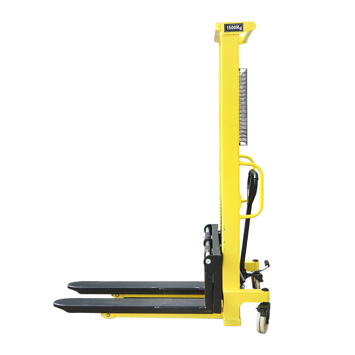 Manual pallet truck with a maximum load of 1.5T and a maximum height of 1.6m
