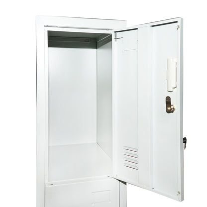 Locker room, metal cabinet with 3 secured doors 1700x300x450mm Breckner Germany