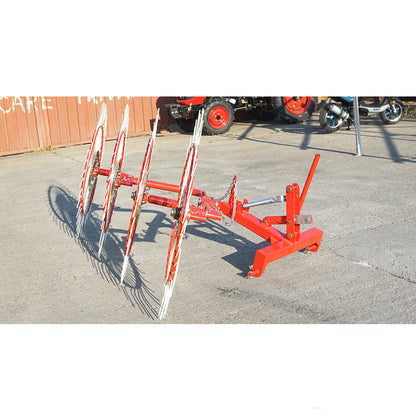 Sun-type rake with 4 rotors, diameter Ø 1400 mm.