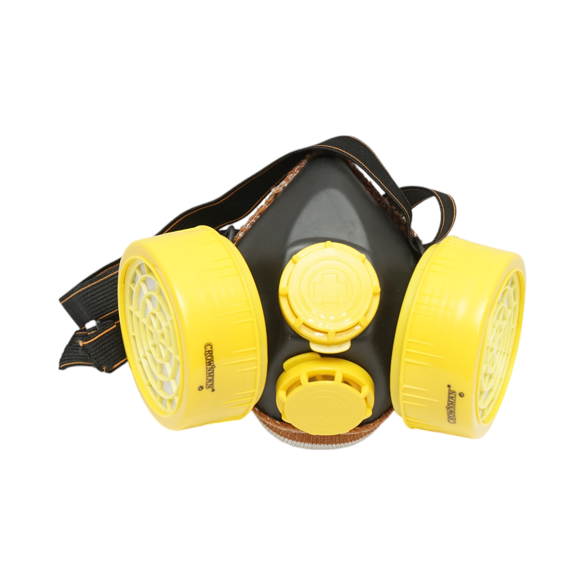 Dust and vapor protective mask with 2 Crownman filters