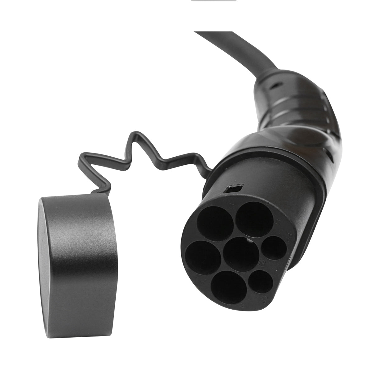 Charging cable 230V, 5M, Type 2, for electric cars 7KW, 32A, single phase, IP55