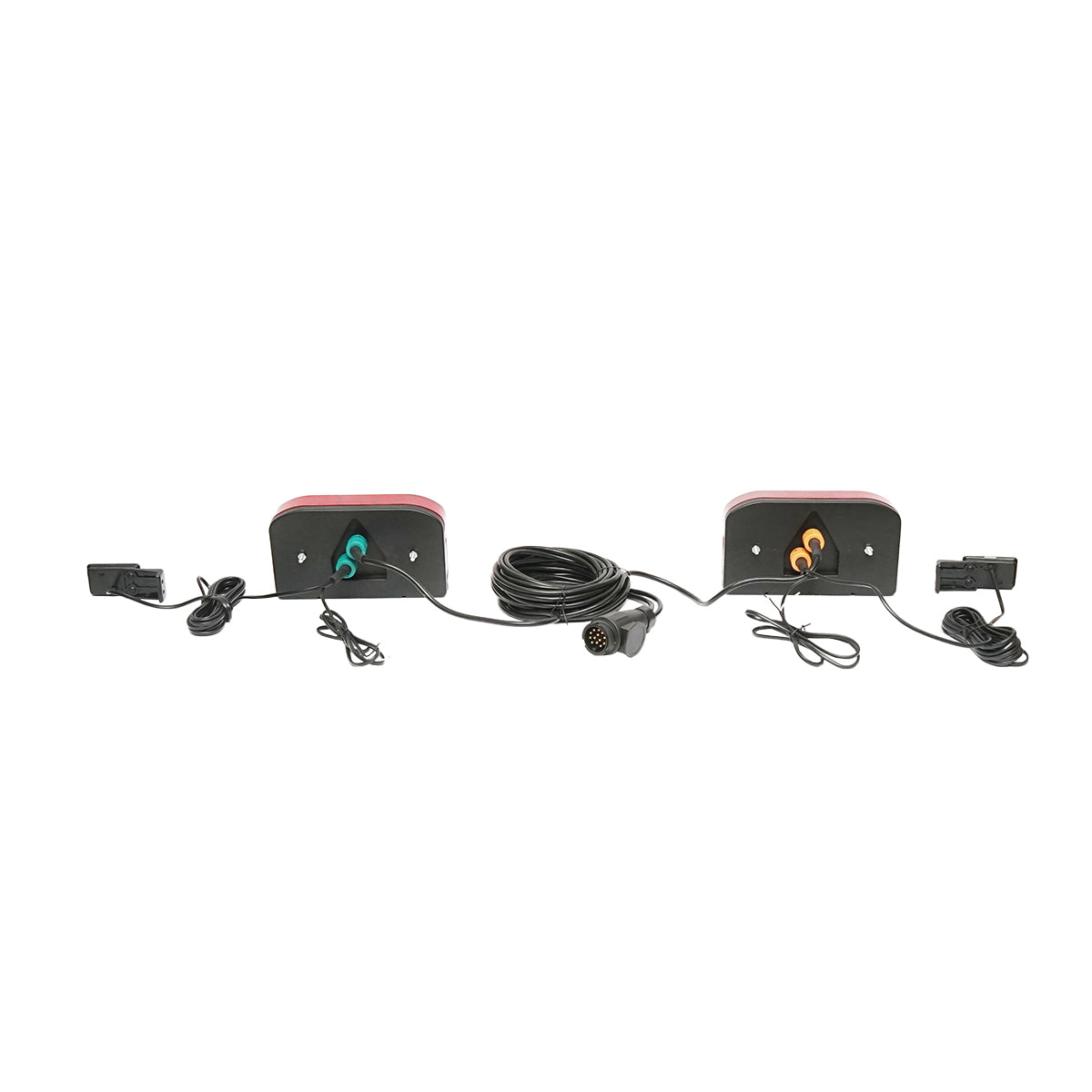 Universal trailer lamp set with 7 functions, reflectors, wiring and 13P 12V socket Breckner Germany