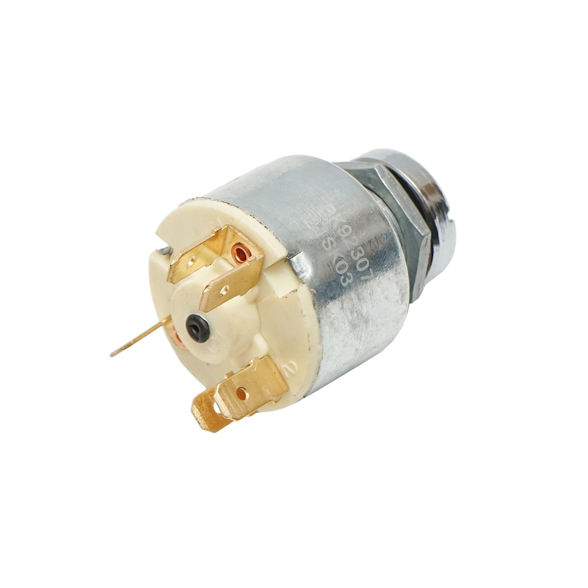 Universal ignition switch with key, 12V, 5 pins, diameter 35mm, screw thread diameter 18mm Breckner Germany