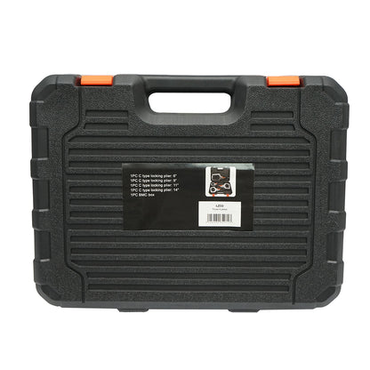 C-type locking pliers set with 4 pieces