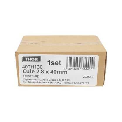 Construction nails 2.8x40mm pack 5Kg