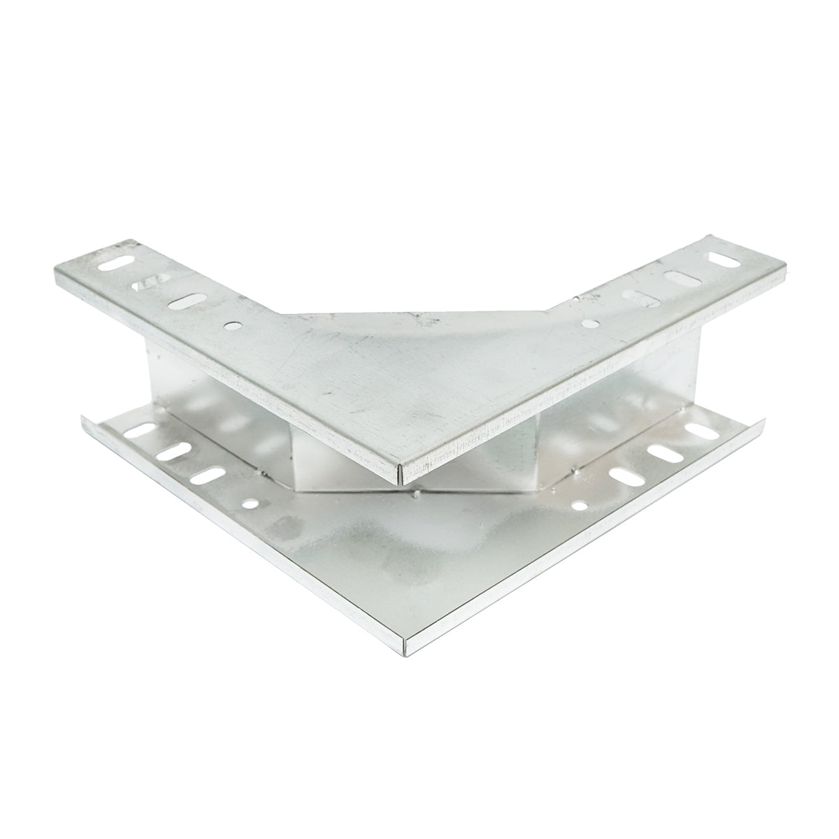 Vertical elbow 90 degrees for ascending from galvanized steel for gutter 100x50mm