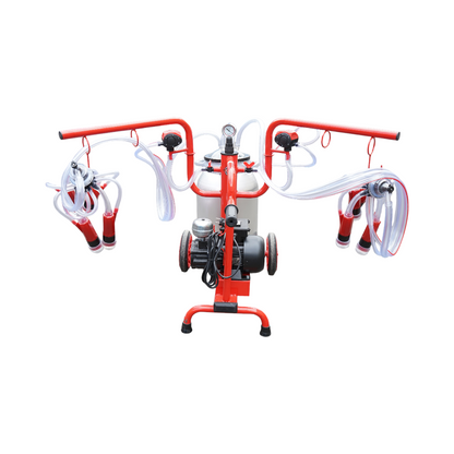 Milking machine for cows with 2 positions, 40L aluminum tank with vacuum frame (Breckner Germany)