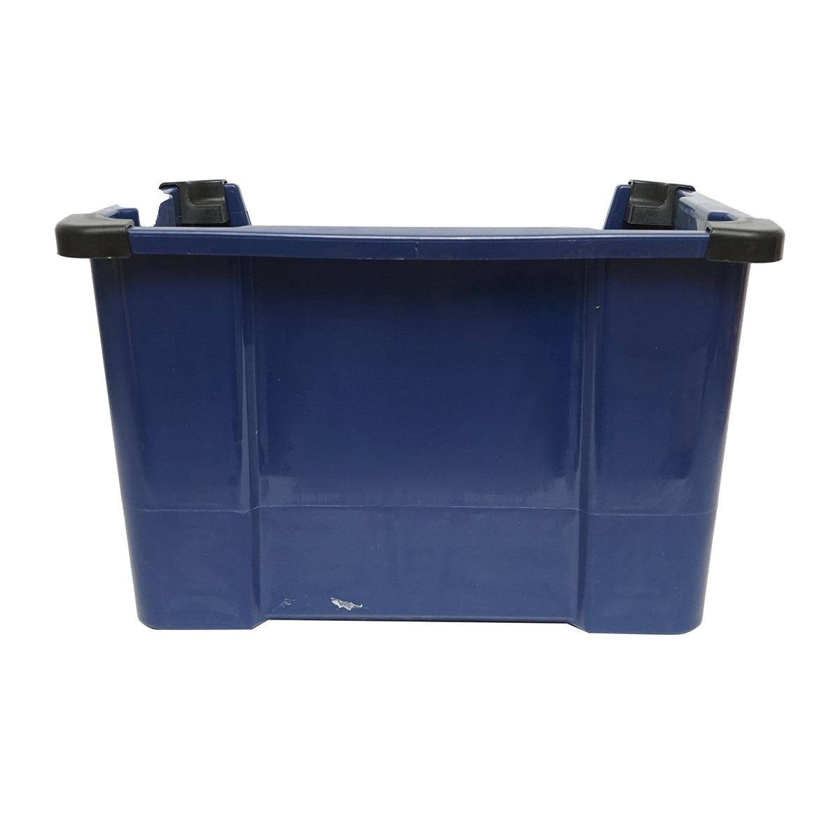 Blue plastic storage box 430x325x300mm