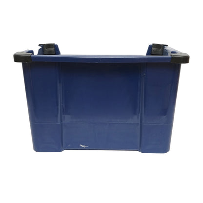 Blue plastic storage box 430x325x300mm