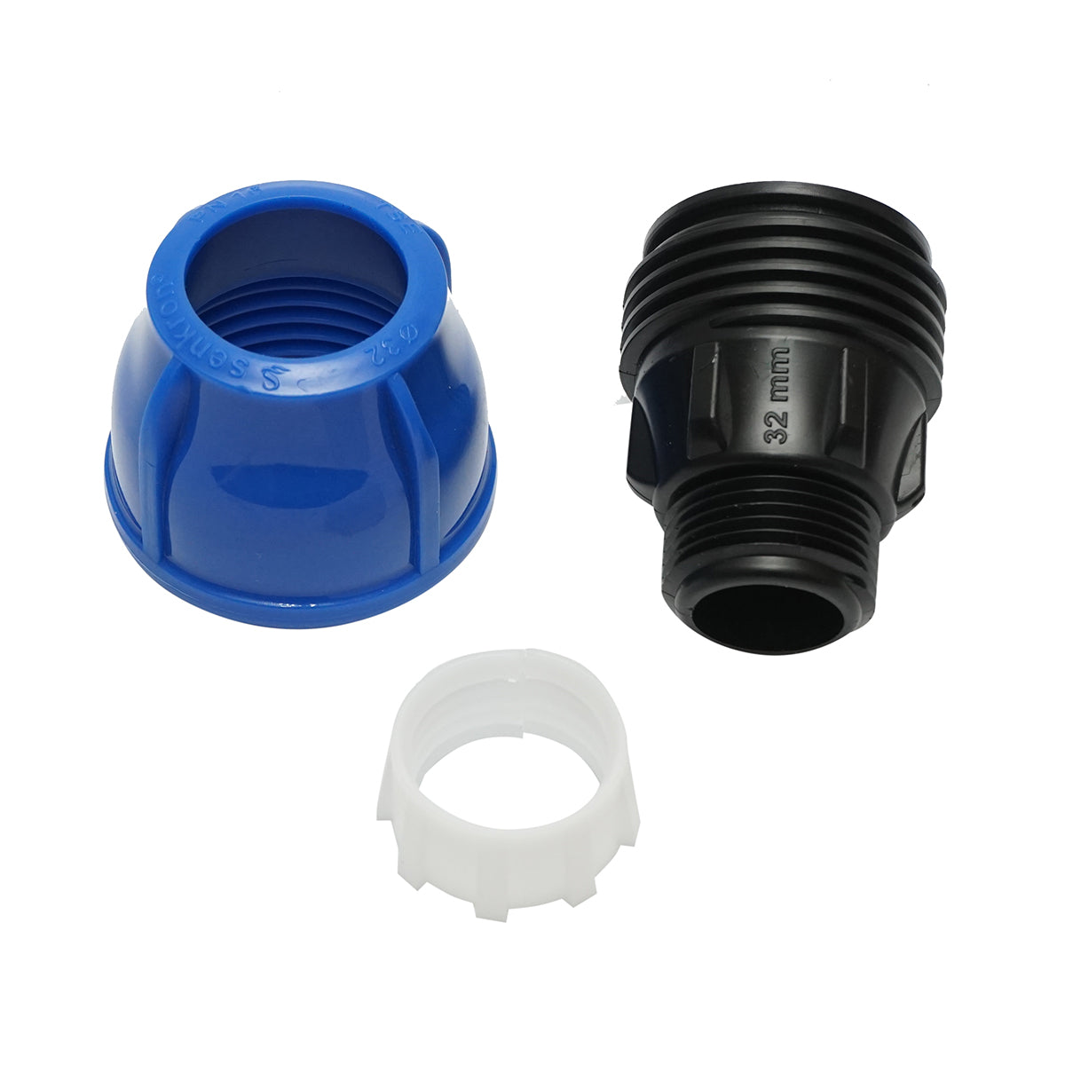 Compression fitting with external thread D32mmx1 inch, PN16 for irrigation systems