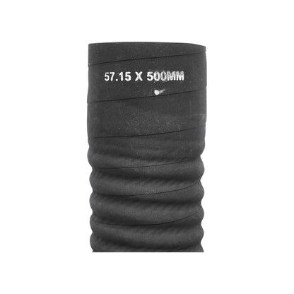 Flexible cooling hose inner diameter 57.15x500mm made of rubber with textile insert and metal spiral, 9 Bar Breckner Germany