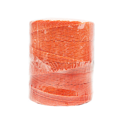 Roll of orange wire with 2mm metal insert 3x0.15mm SS, resistance 16Ohm/m, 500m electric fence Thor