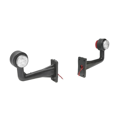 Side marker lights with LED 12/24V, red-white Breckner Germany
