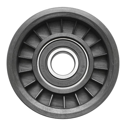 Belt tensioner pulley for New Holland, Ford OEM code 83995241, F0NN8A618AA, FNN8A618AA, 84412927 Breckner Germany