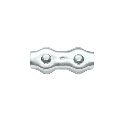 Galvanized electric wire connector with screws for electric fence