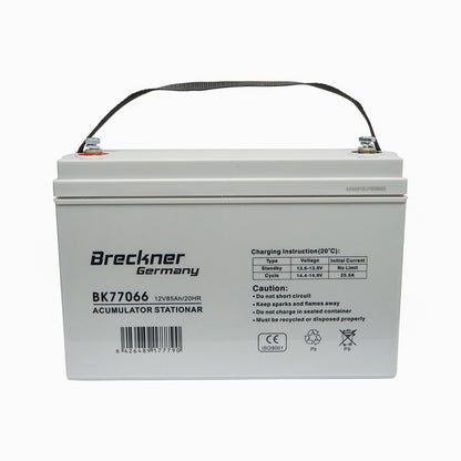 Mobile solar photovoltaic system kit 600W, 12V/85Ah with PMW inverter 800W Breckner Germany