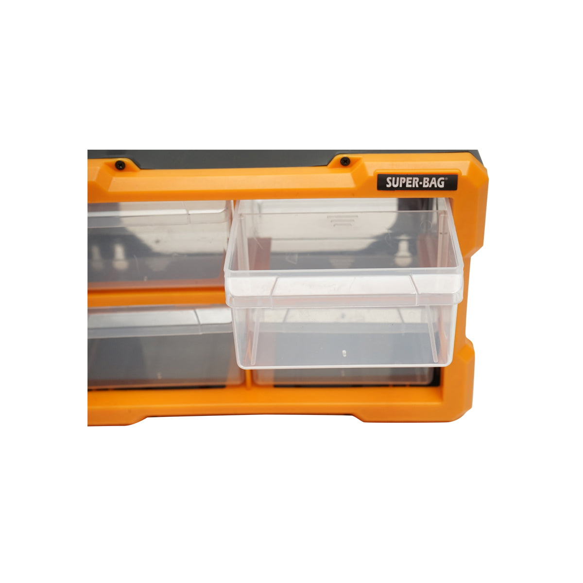 Modular yellow plastic storage box, 4 drawers 158x266x170mm Breckner Germany