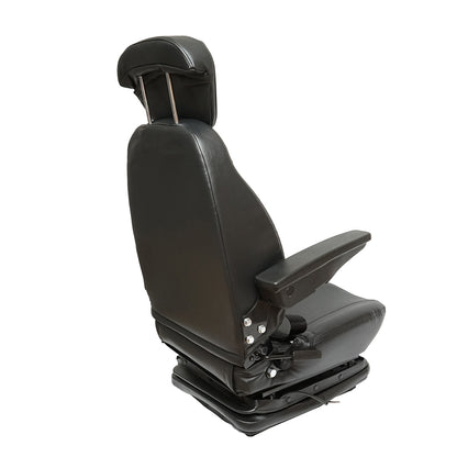 Universal adjustable seat for tractor with safety belt, armrests and suspension 800x610mm