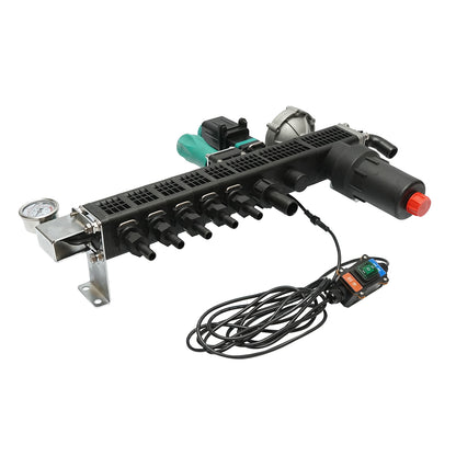 Herbicide distributor with 5 horsepower, filter, electric valve, and glycerin manometer 25 bar