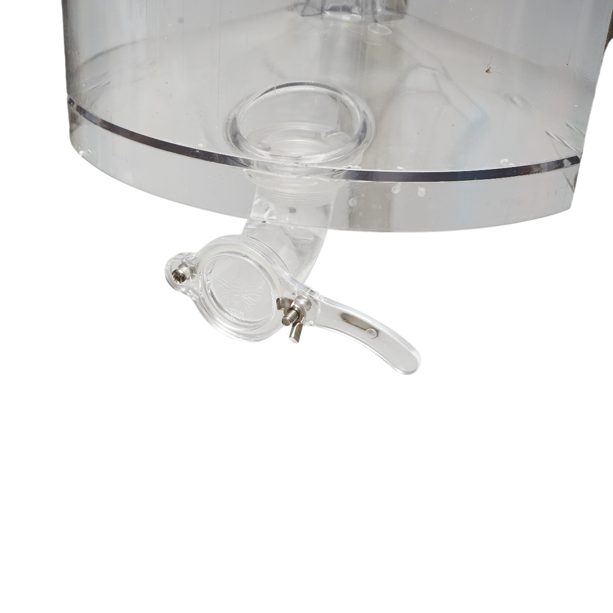 Manual honey extractor, transparent honey centrifuge with 3 frames